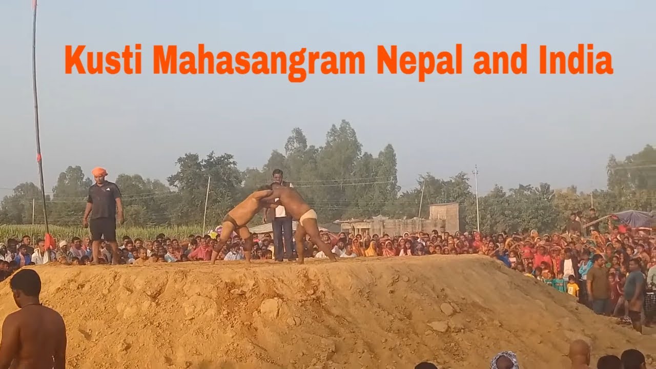 Dangal Kusti Bharat Thapa Nepal Part-1 | Mithila Bises