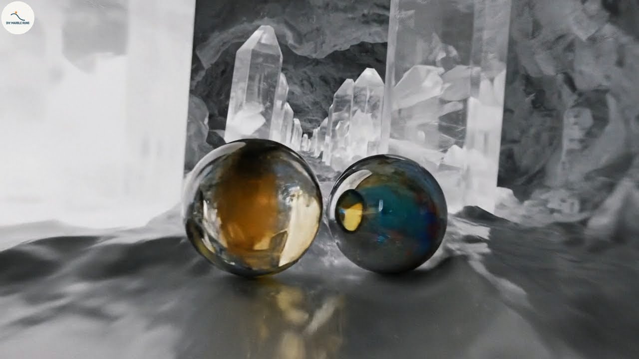 ASMR Marble Run: Epic Glowing Crystal Cave Journey