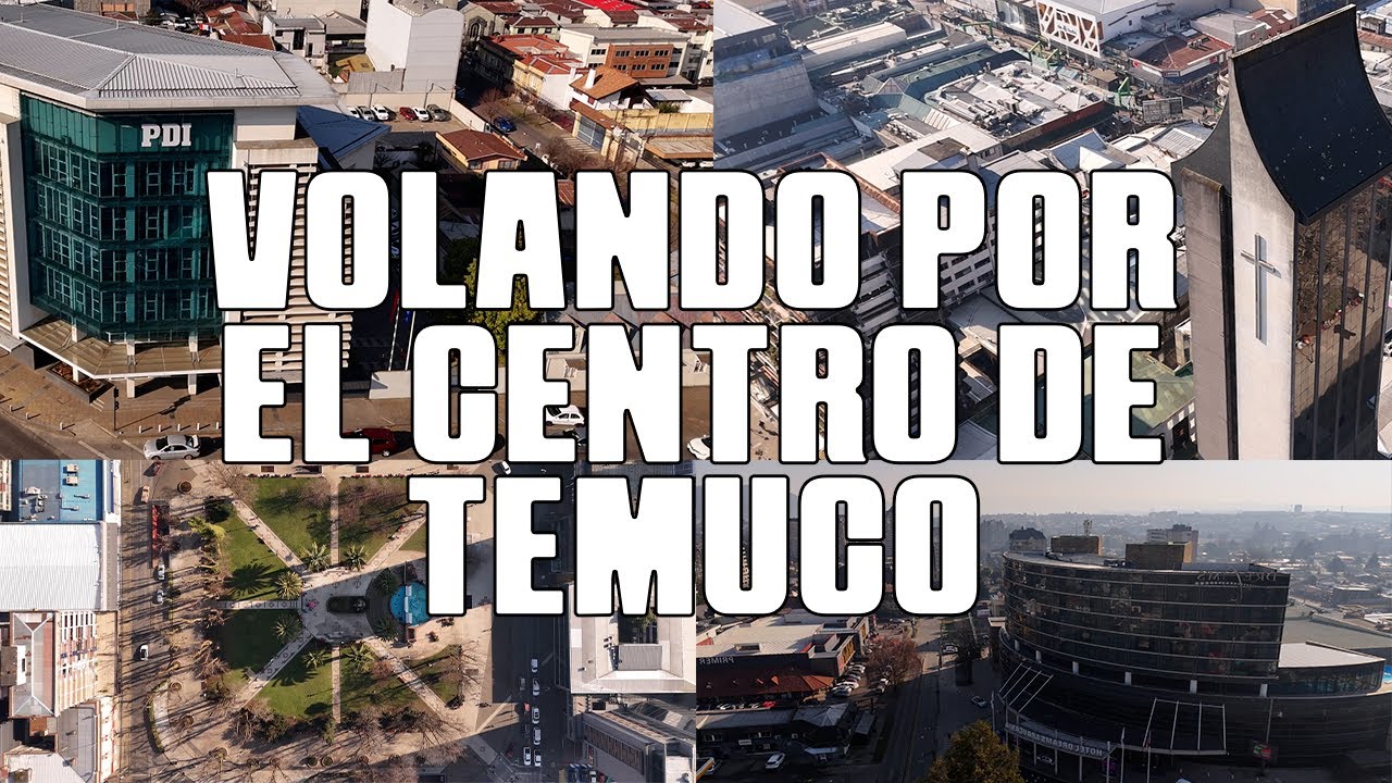 Volando en Drone por el centro de Temuco