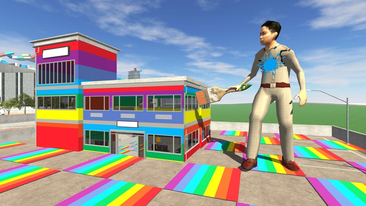 Police Station Color Change - INDIAN BIKES DRIVING 3D