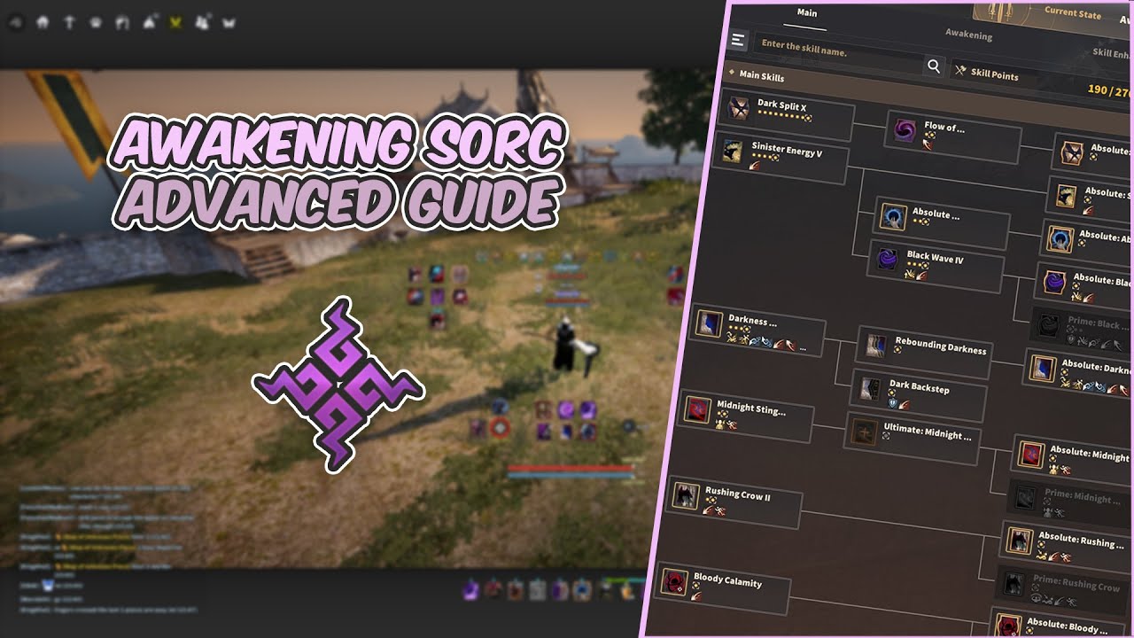 Black Desert Awakening Sorc Advanced Guide | Tips and Tricks!