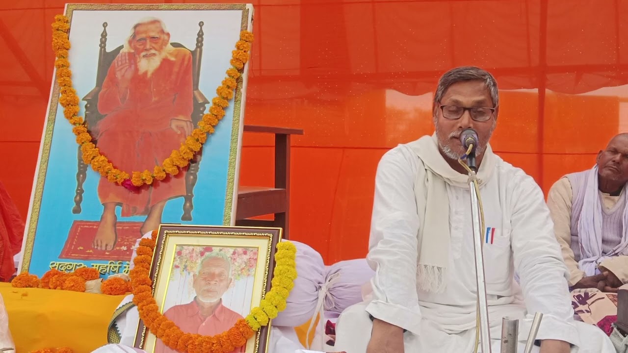 शरीर रूपी रथ का घोड़ा ज्ञान इन्द्रियां है परम पूज्य स्वामी चंदकिशोर बाबा सेमापुर बावन गंज 