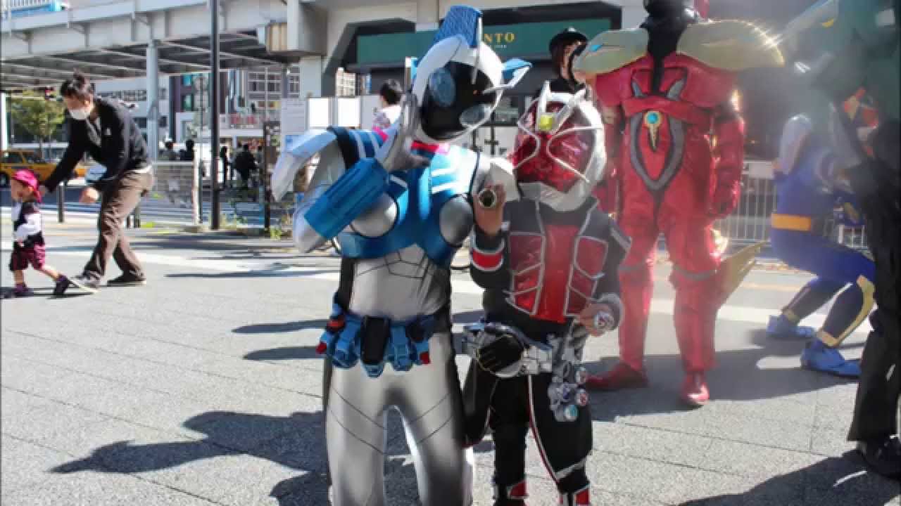 【がっくん】川崎ハロウィン２０１３☆特撮☆パレード【コスプレ】