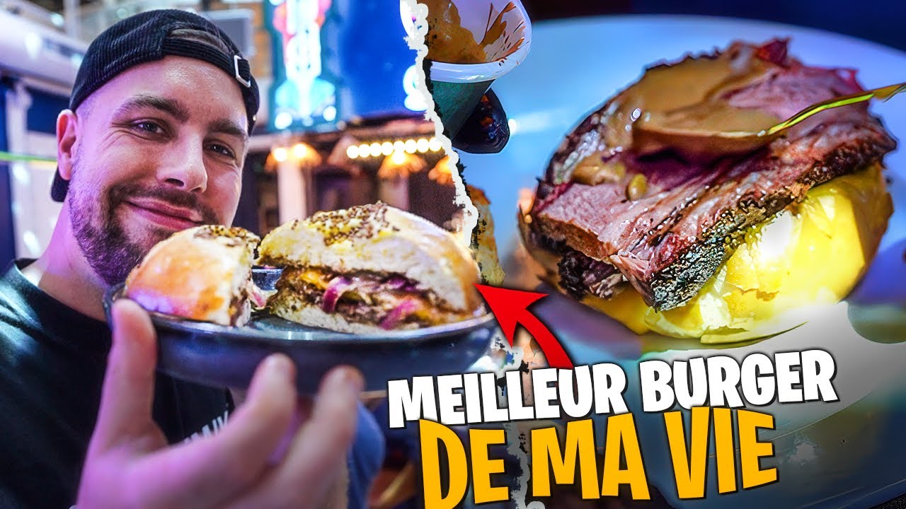 Un Burger au Brisket de b&oelig;uf 15h de cuisson 😵