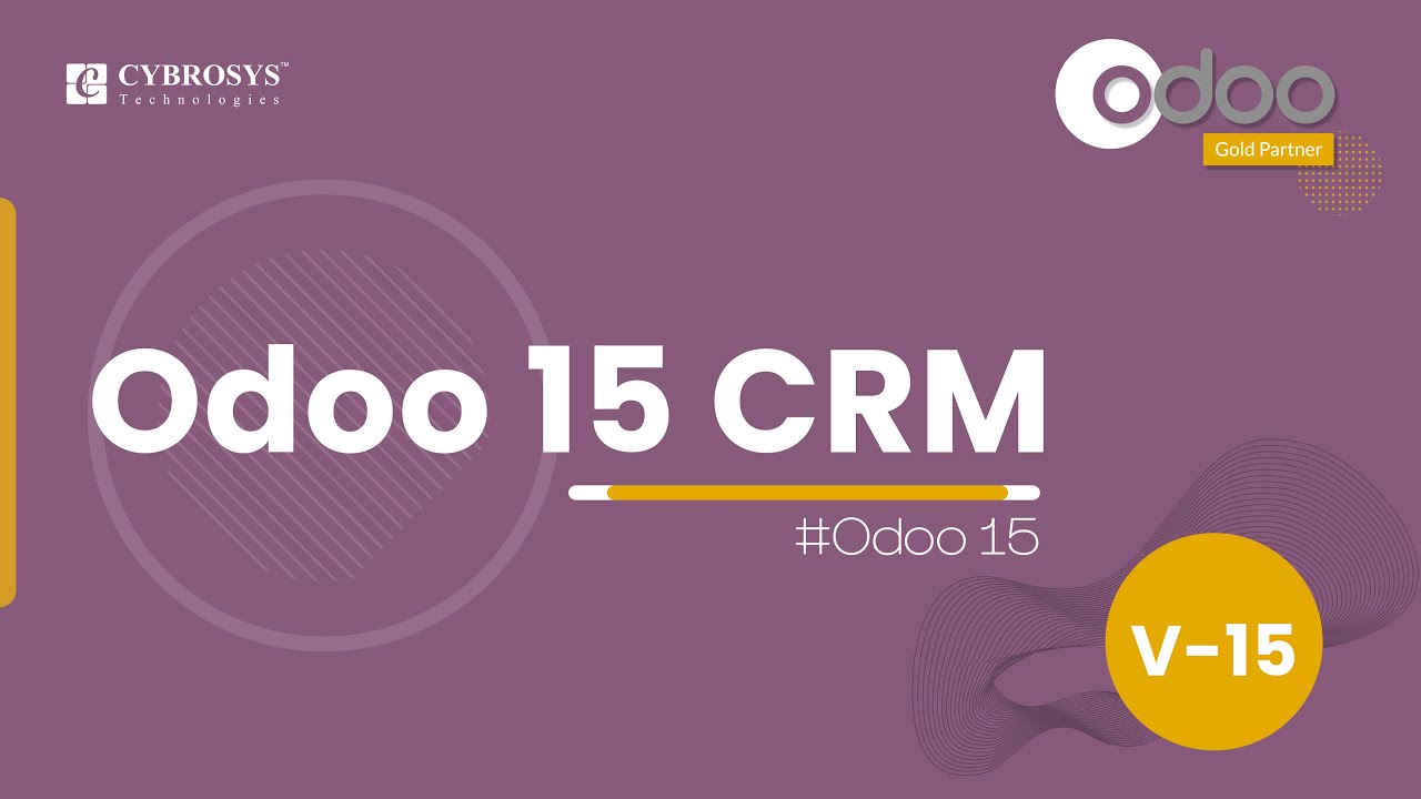 Odoo 15 CRM  | Odoo 15 Enterprise Edition