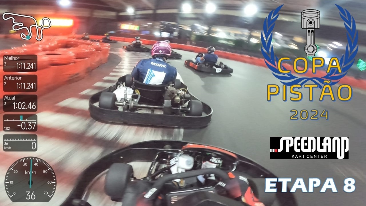 Kartódromo Speedland (Traçado Padrão) 13/12 (Etapa 8 - Copa Pistão 24) Largada P23 / Chegada P12