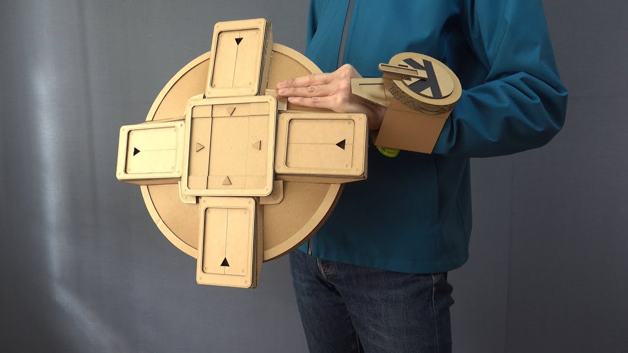 ダンボールで初代デュエルディスクを作る/遊戯王/YU-GI-OH!/ DuelDisk version 1 Cardboard DIY