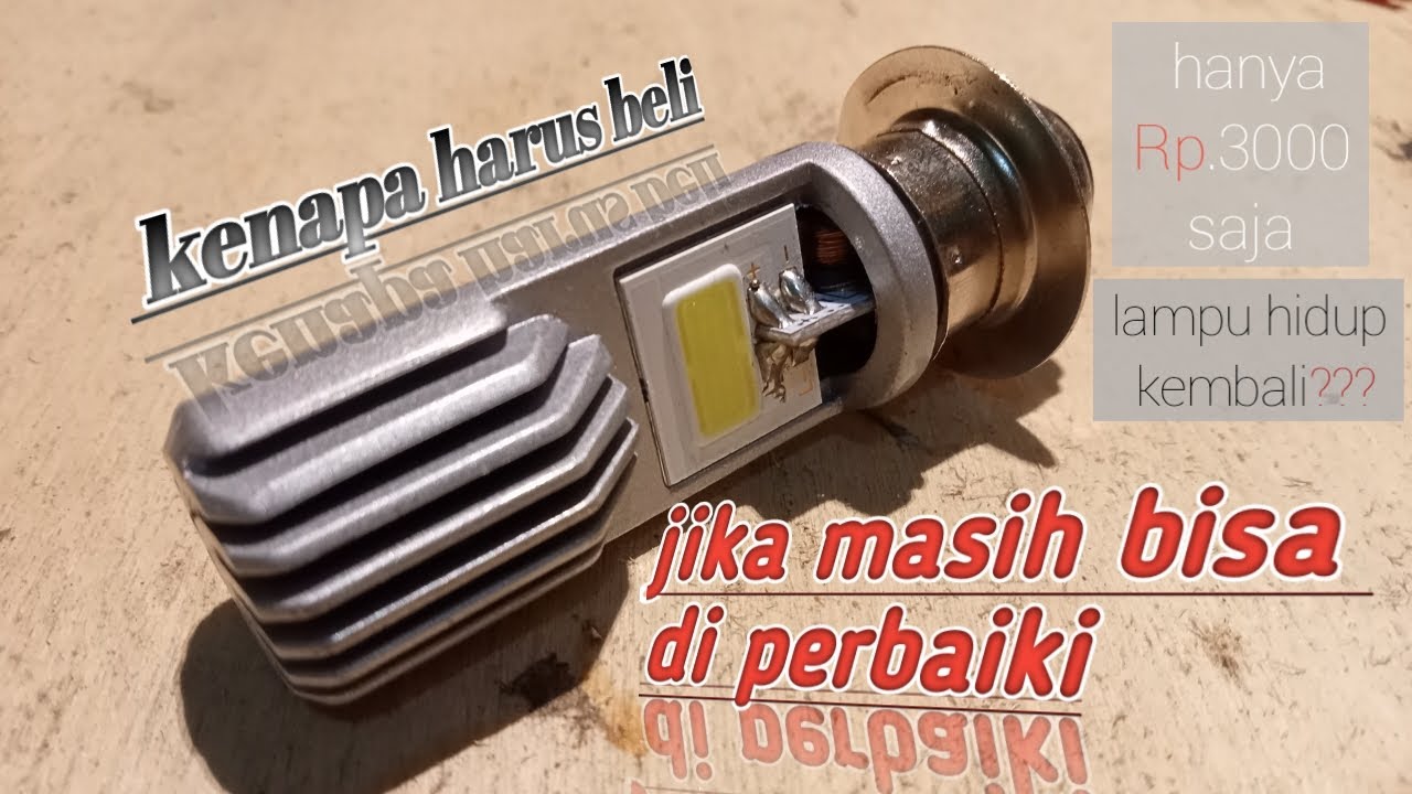 Cara perbaiki lampu LED