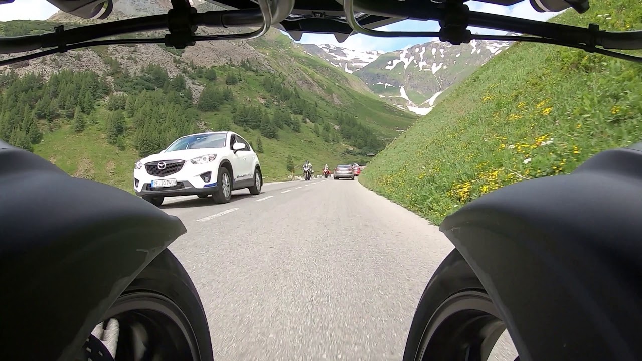 Yamaha Niken am Großglockner, Abfahrt Richtung Süden