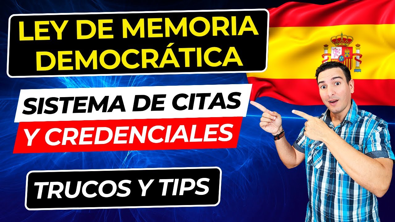📢 Ley de Memoria Democrática #LMD: SISTEMA DE CITAS Y CREDENCIALES 😱 TRUCOS PARA OBTENERLAS (2025)