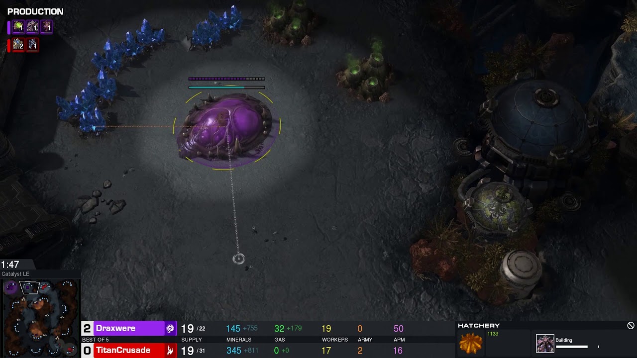 Draxwere vs TitanCrusade | Game #3 | Map: Catalyst LE