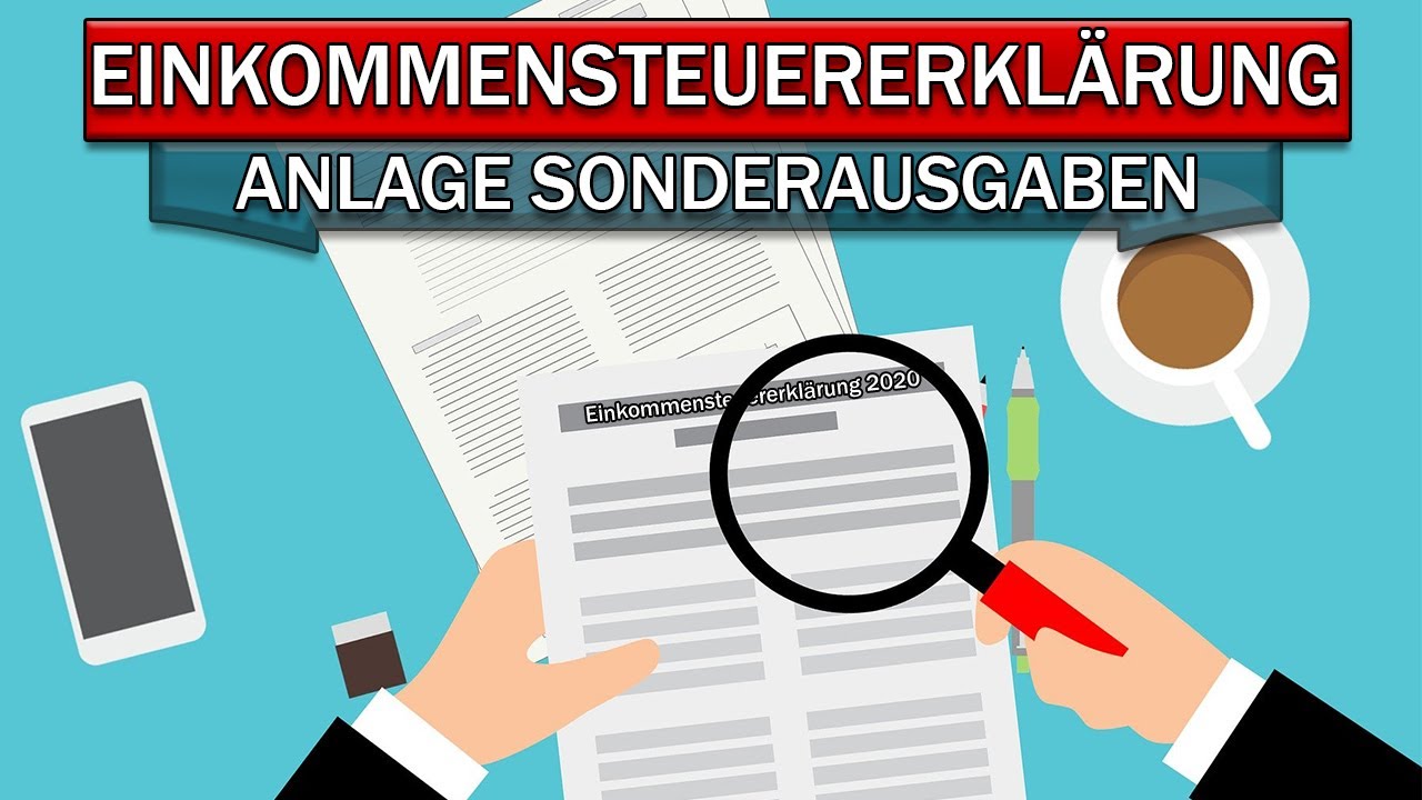 Steuererklärung 2020: Anlage Sonderausgaben