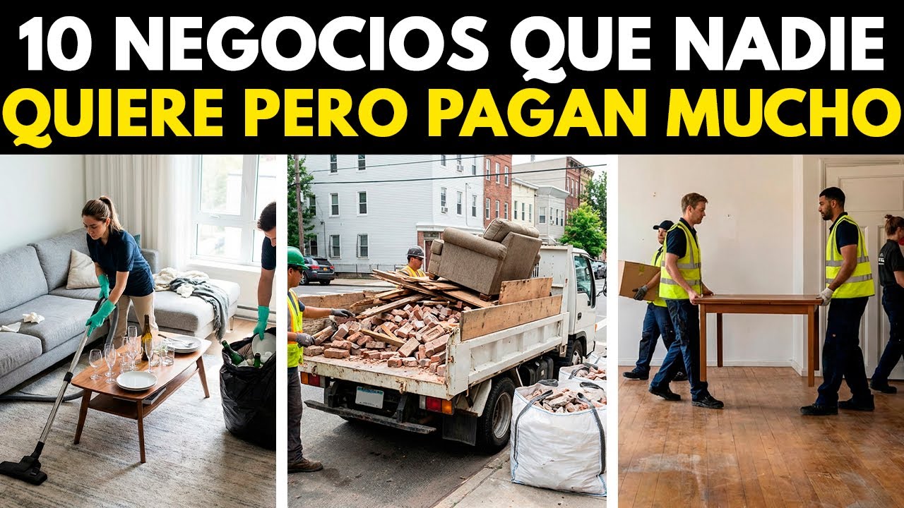 10 NEGOCIOS que NADIE QUIERE HACER (y por ESO PAGAN TANTO)