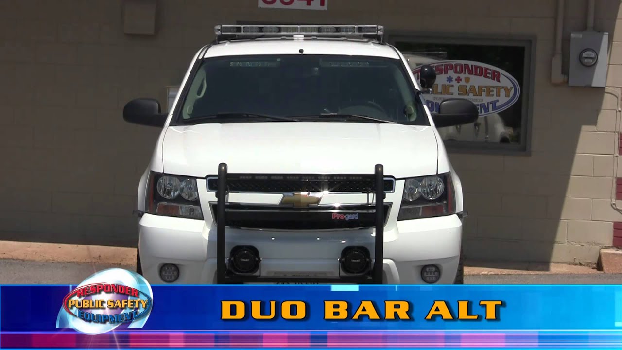 Whelen Liberty Duo LED Lightbar, Flash Pattern Demo on Chevy Tahoe