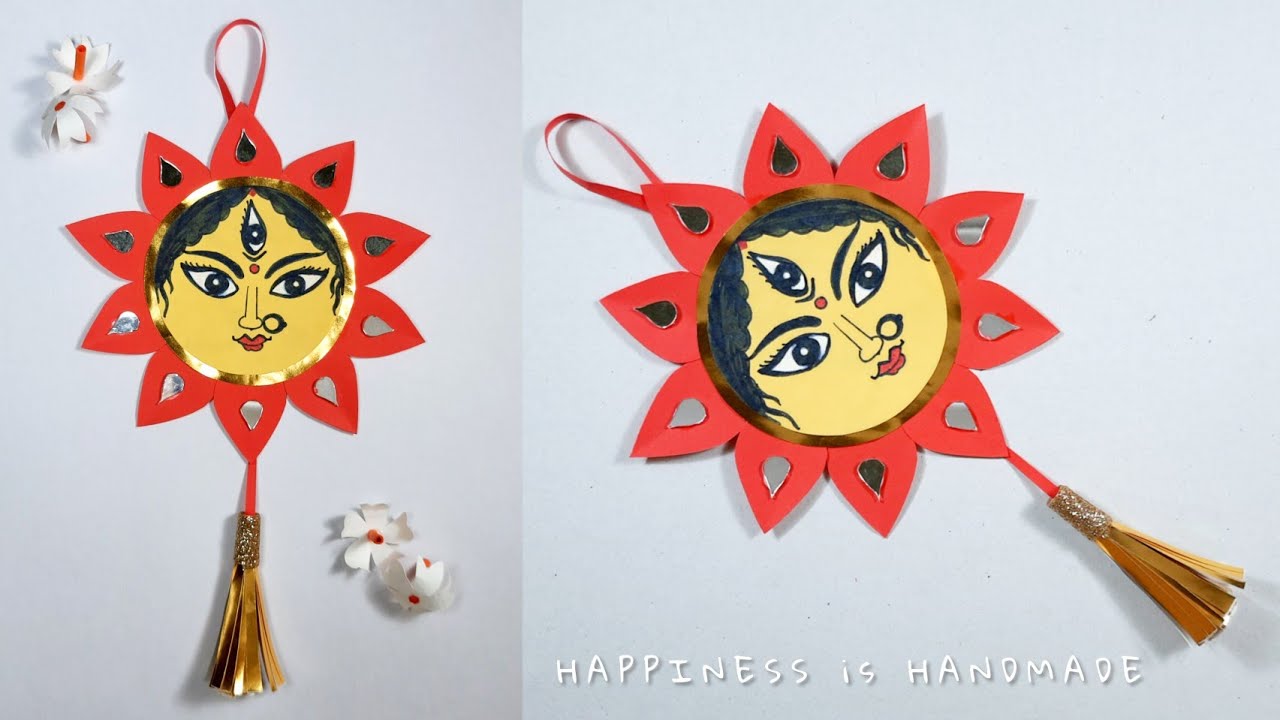 Durga Puja Decoration Craft || Navaratri Craft || Durgapuja Craft Ideas || Paper Craft