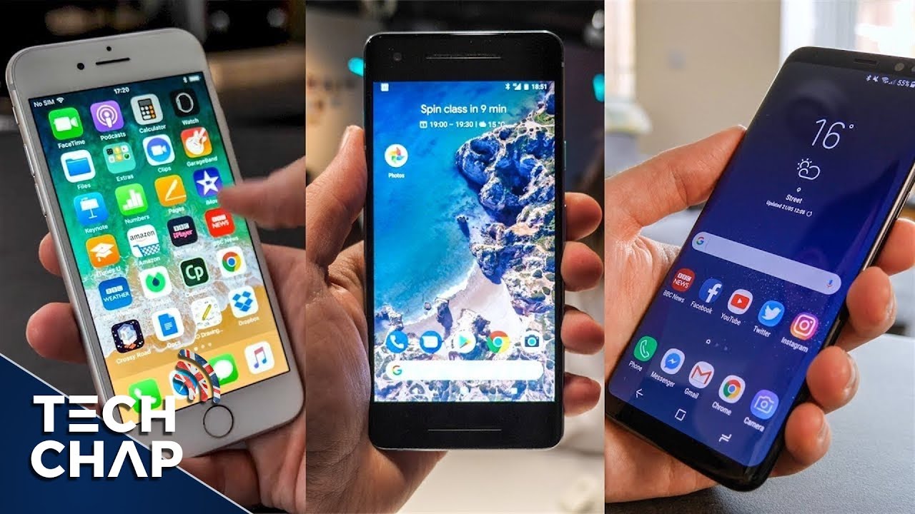 Google Pixel 2 vs Galaxy S8 vs iPhone 8 - Best Phone? | The Tech Chap