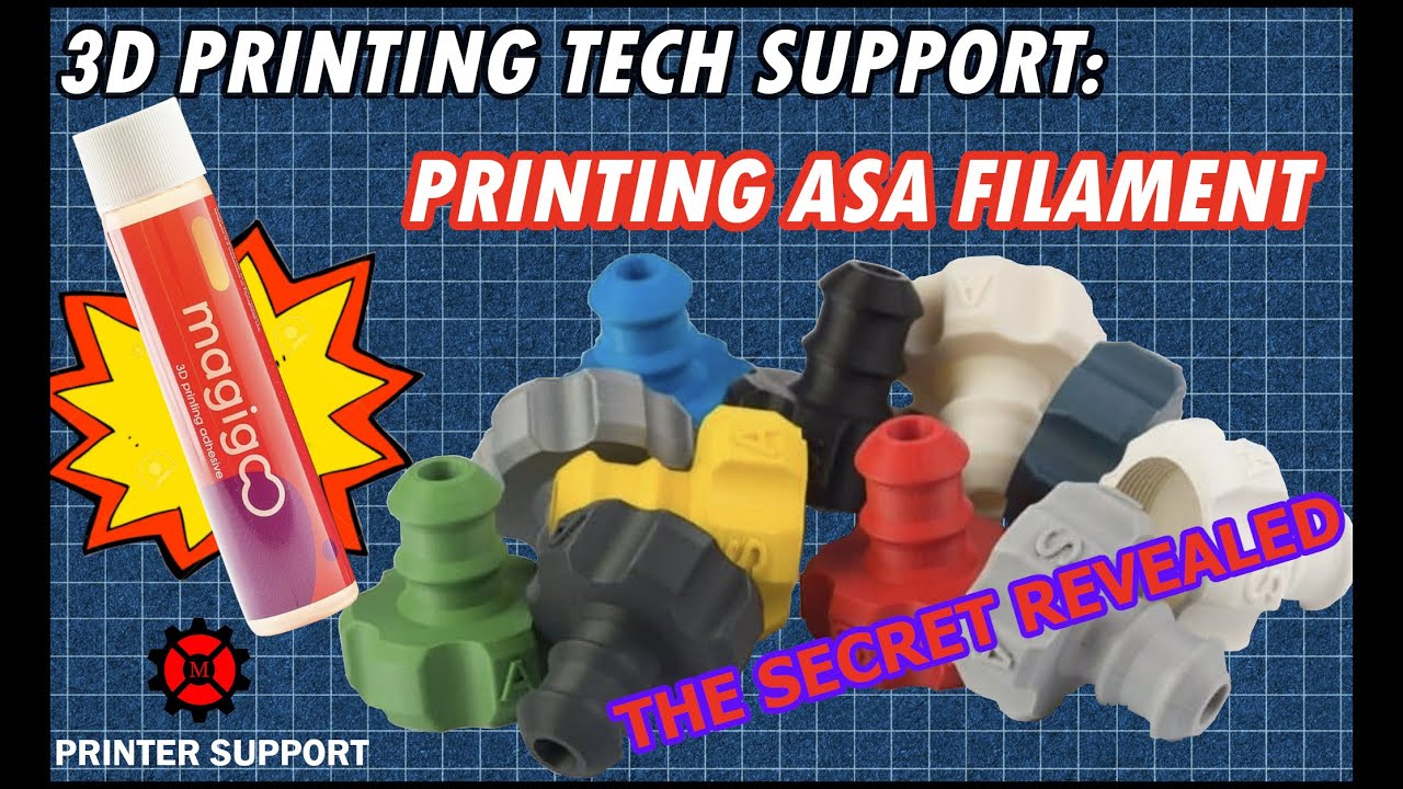 Warping of ASA Filament | 3D Printing Tech Support | The Secret Product for printing ASA Filament