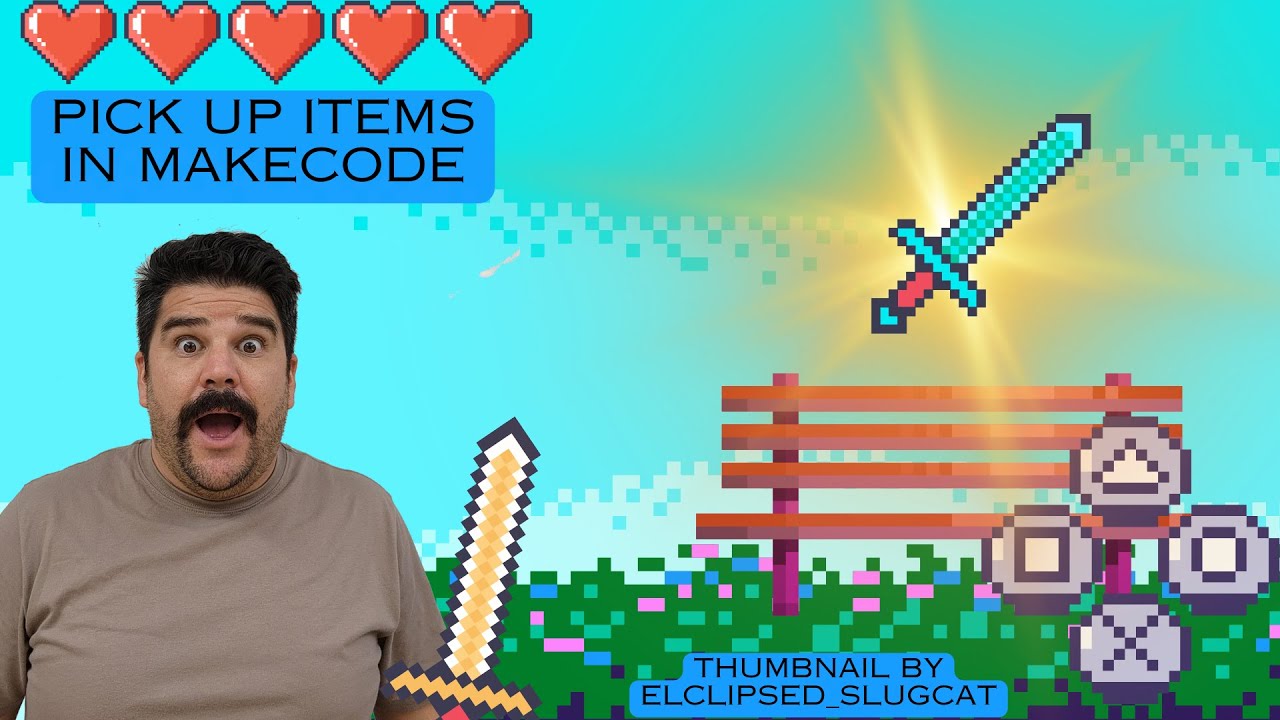 pick up items and use effects (sword)