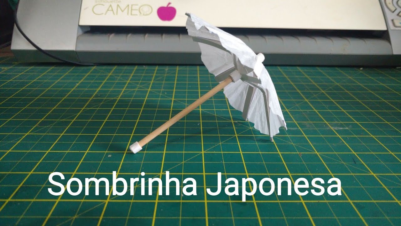 Como fazer uma sombrinha japonesa para Barbie ou para drinks  (abre e fecha)