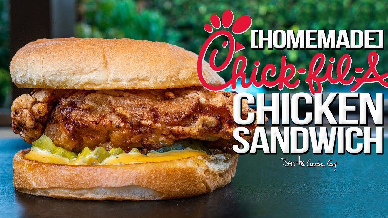 Chick-fil-A Chicken Sandwich - But Homemade... & WAY Better! | SAM THE COOKING GUY 4K
