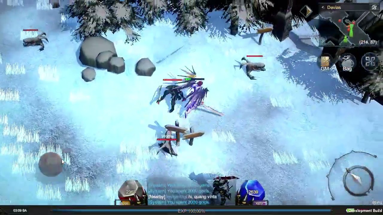 Mu Online PC to Mobile - Unity3D - New interface, added mobile joystick
