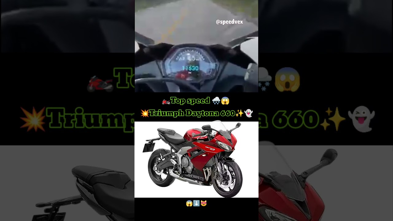 🏍️ Triumph Daytona 660 Top Speed Test | Ultimate Performance & Acceleration 🔥
