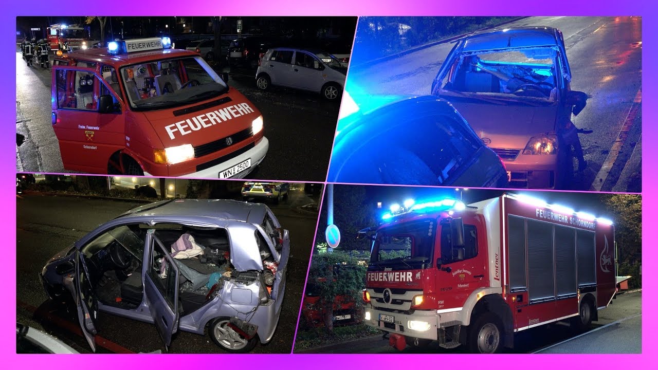 [Feuerwehr Schorndorf befreit Verletzten aus Unfallfahrzeug] - [E]