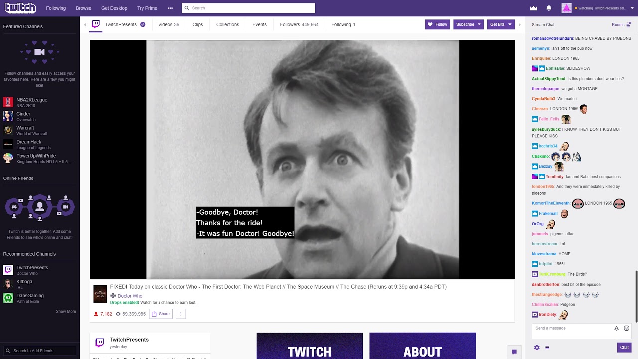 Doctor Who on Twitch - Saying Goodbye to Barbara and Ian