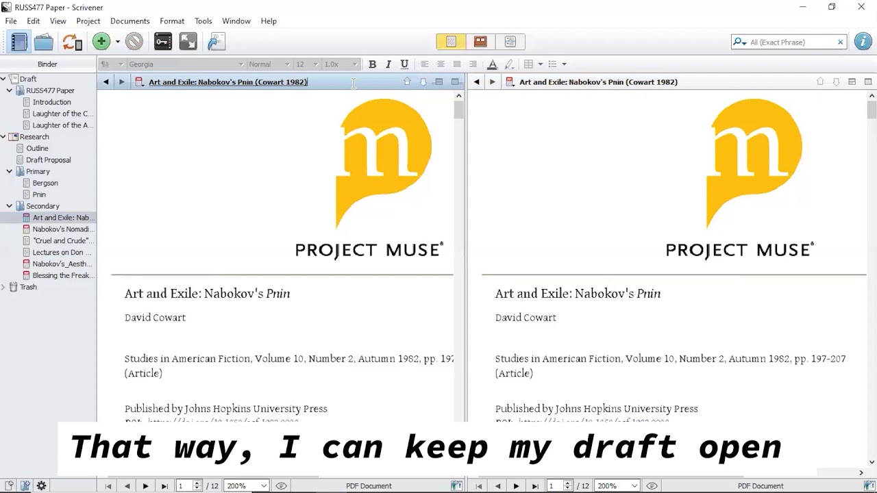 How I Use Scrivener to Organize Documents