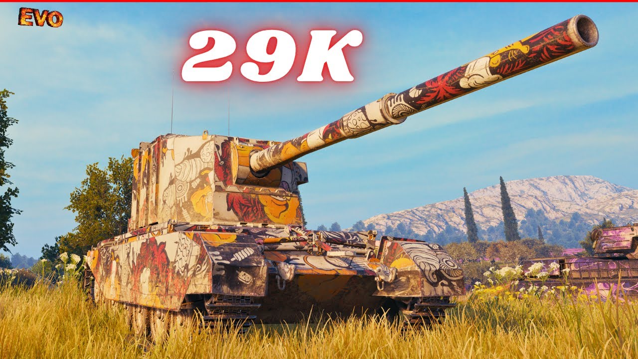 29K Damage 3x FV4005 Stage II 10K Damage 8 Kills &  10K & 9K  World of Tanks