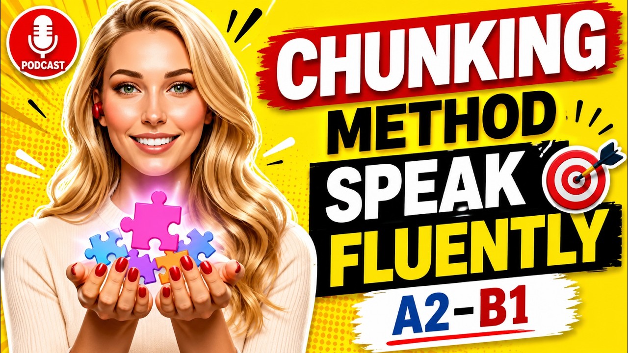 Learn English Fluently with the CHUNKING Method | Shadowing Practice for Real Conversation | A2-B1