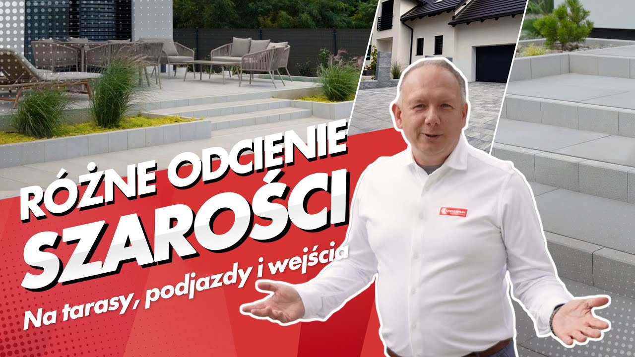 Odcienie szarości kostki brukowej - wejście do domu, ścieżki i podjazd