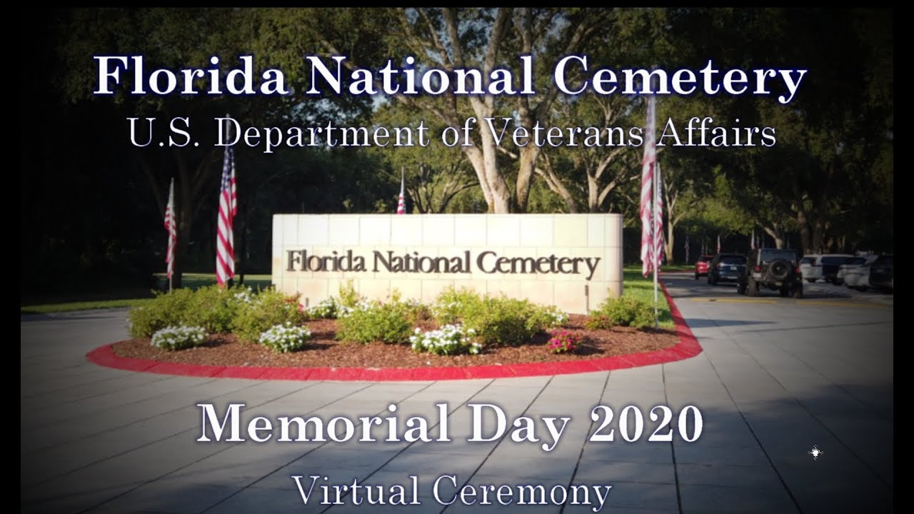 Florida National Cemetery Memorial Day Ceremony 2020