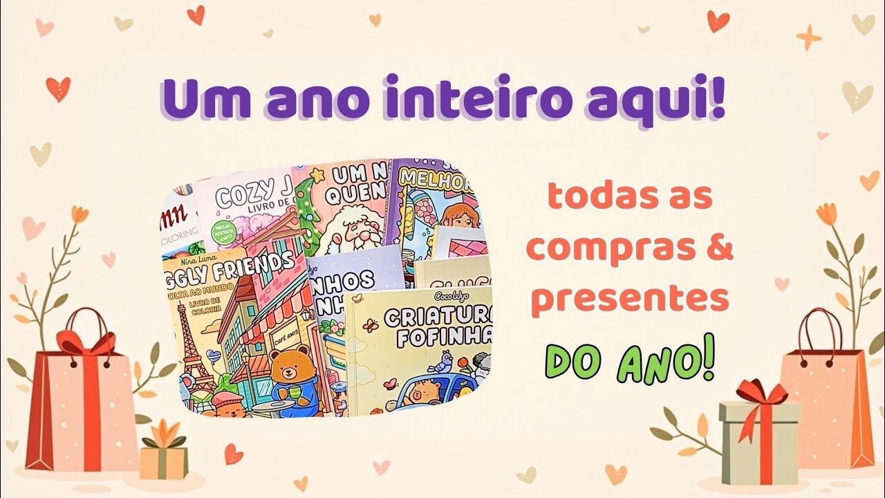 Tudo que comprei em 2025 + os presentes que ganhei