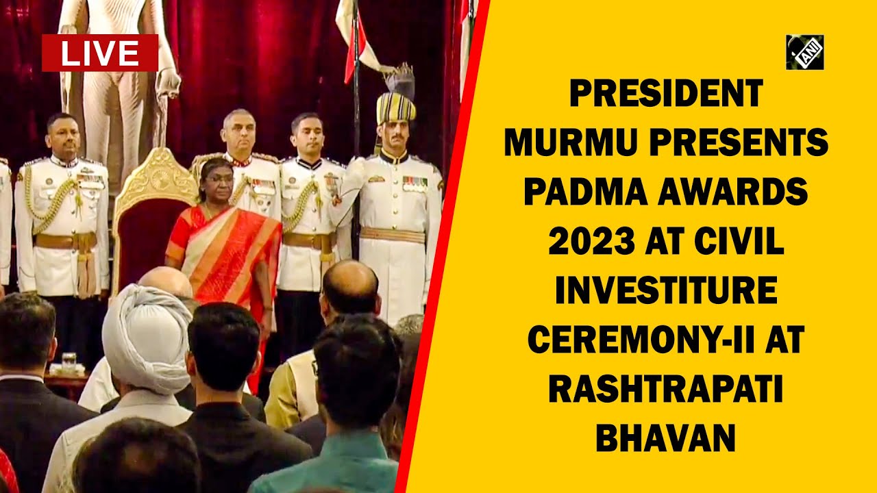 President Murmu presents Padma Awards 2023 at Civil Investiture Ceremony-II at Rashtrapati Bhavan