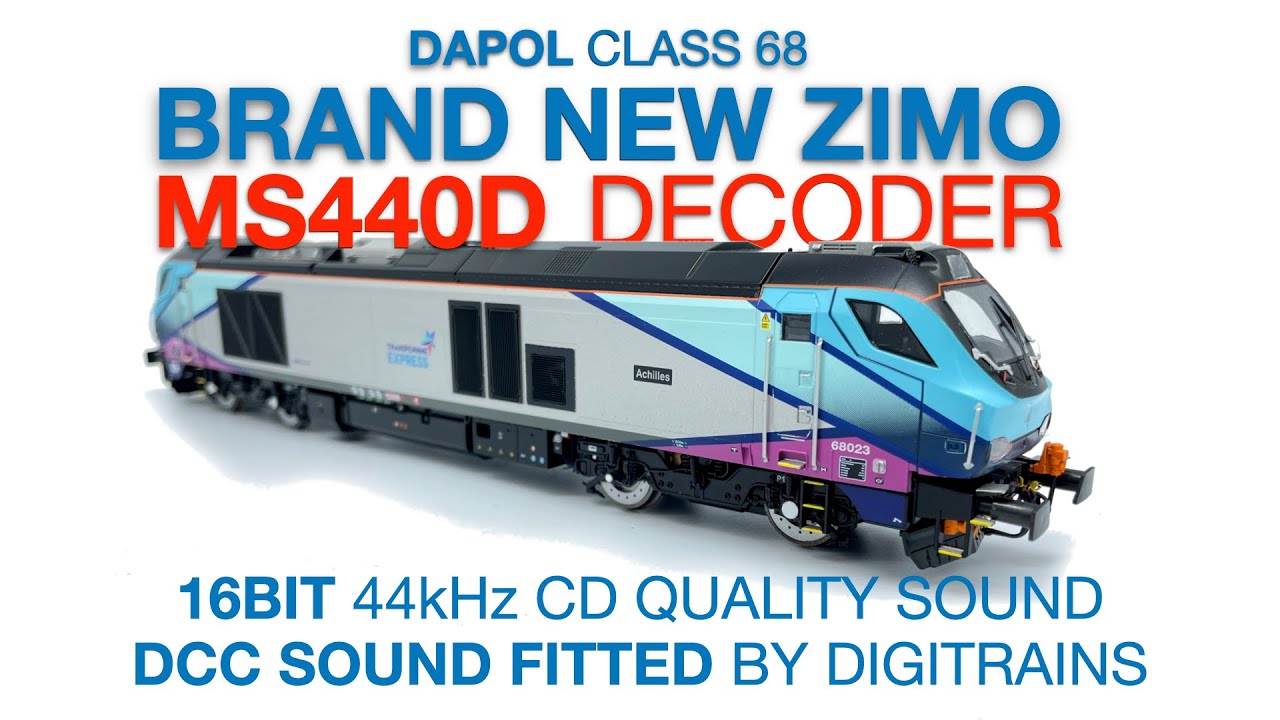 Dapol 68  Fitted With Brand New Zimo MS440D Sound Decoder.  Fitted by Digitrains