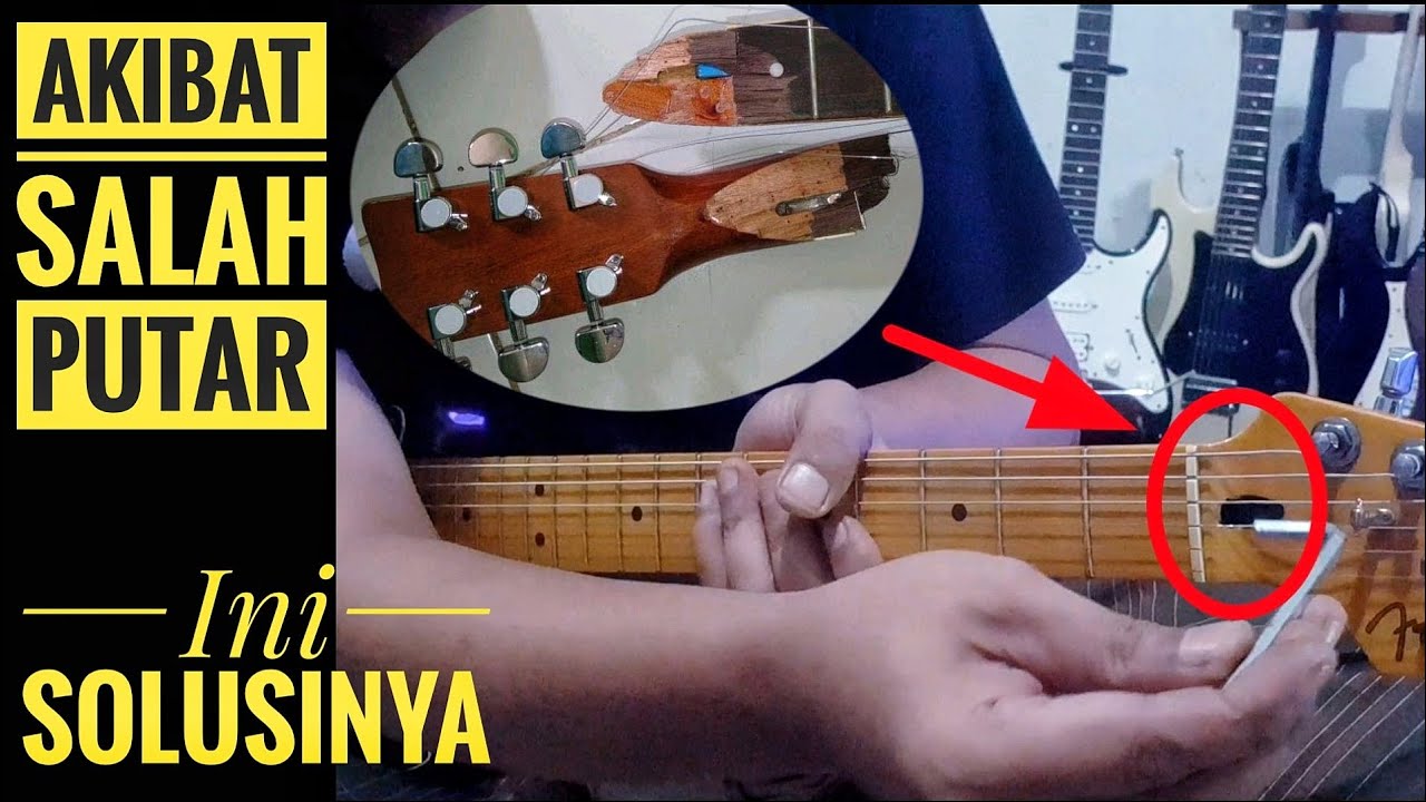 Kesalahan memutar trussrod |Cara meluruskan neck gitar bengkok