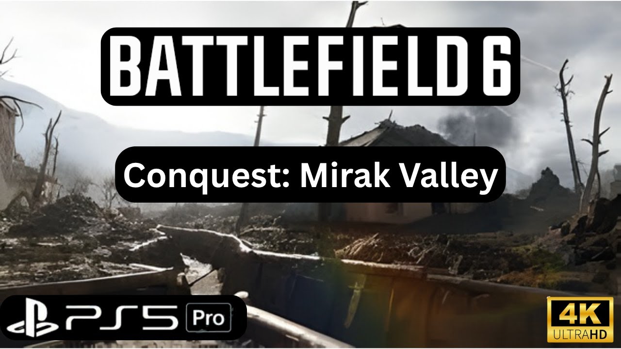 Battlefield 6 | Conquest on Mirak Valley | No Commentary | PS5 Pro 4K
