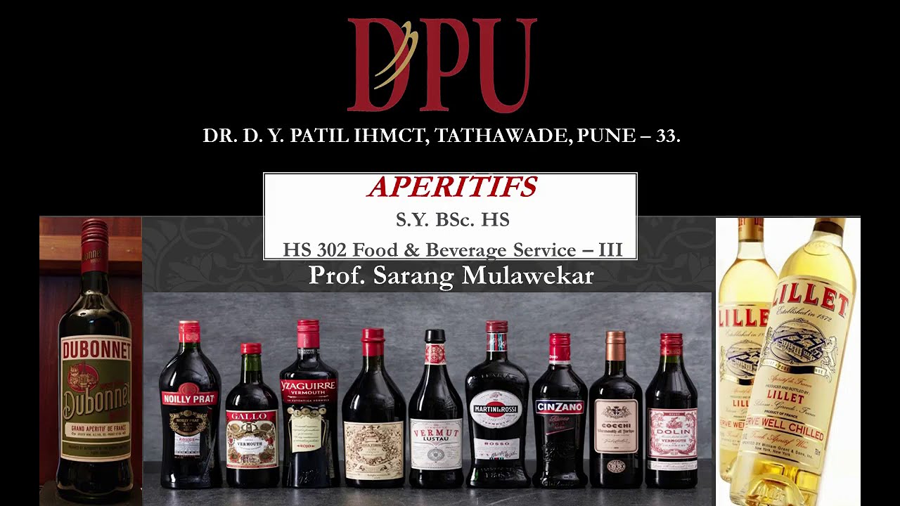 F & B Service - APERITIFS