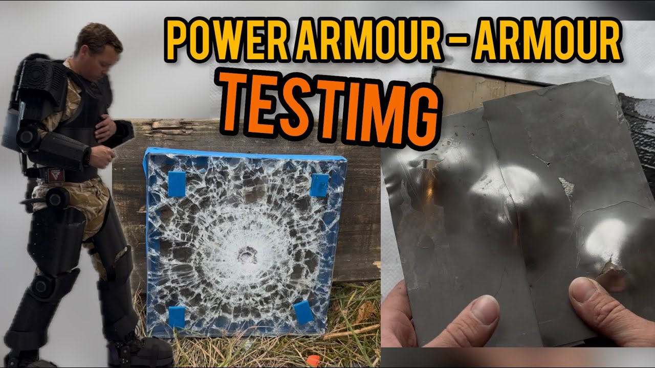 Stopping Bullets with Glass & bathroom Tiles- Power Armour develooment