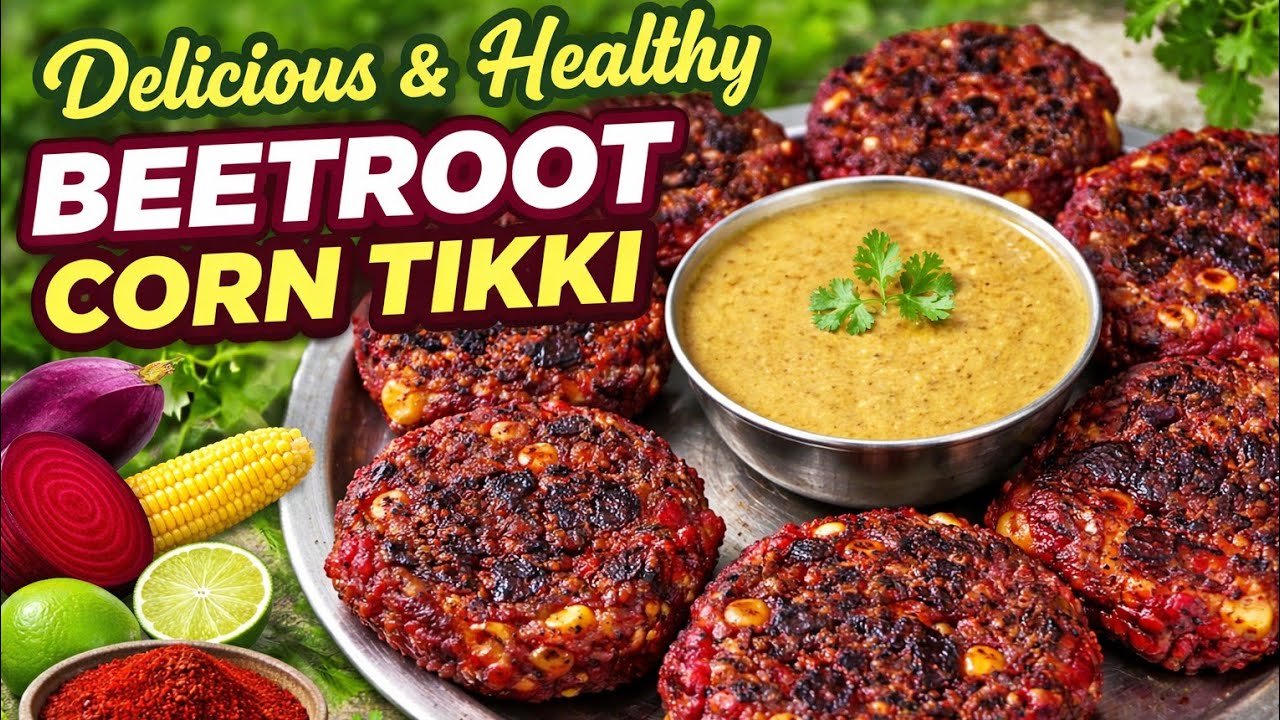  Delicious & healthy Beetroot corn tikki ।चुकुंदर और मक्के से बनाये स्वादिष्ट टिक्की।#argskitchen।