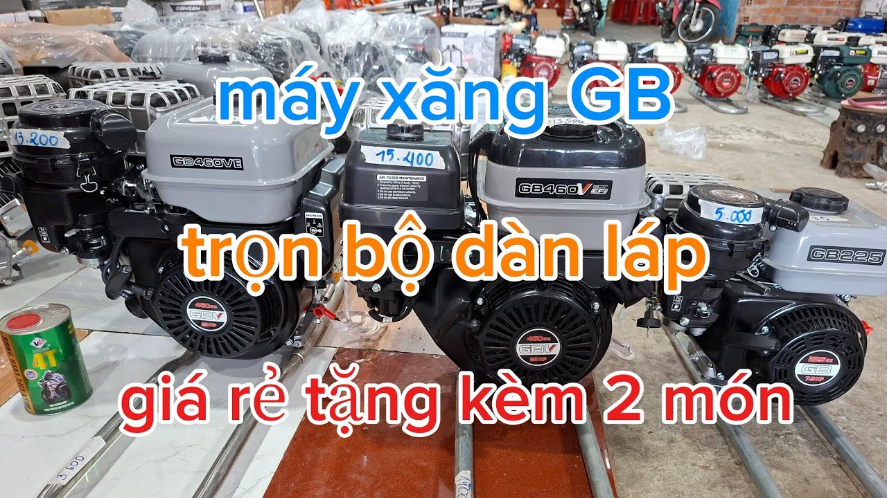 11/3 máy xăng GB trọn bộ dàn láp giá rẻ. Bao ship toàn quốc bảo hành nữa năm.