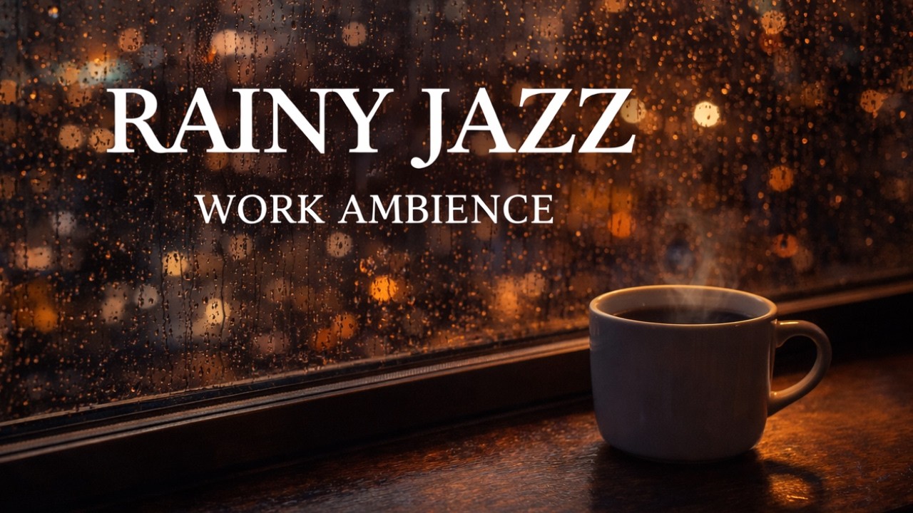 Rain Window Jazz — Calm Desk Music for Focus