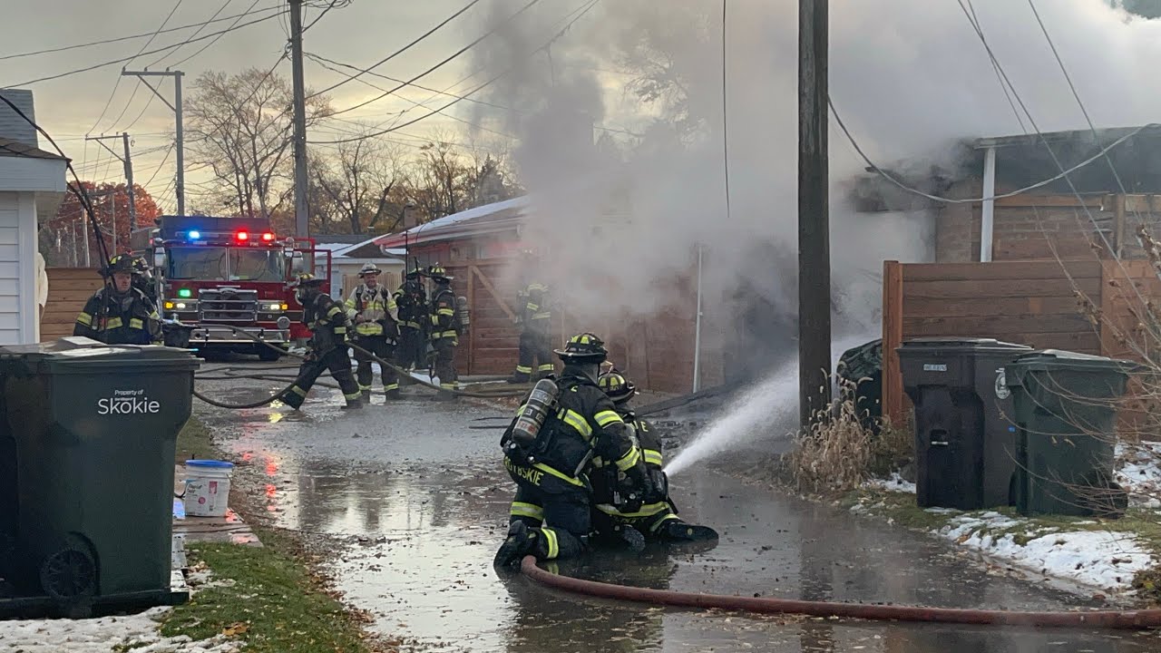 Skokie Working Detected Garage Fire ￼￼11/11/25