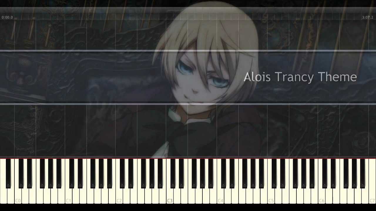 Kuroshitsuji  II - Alois Trancy Theme ~ The Slightly Chipped Full Moon - Piano Version (Synthesia)