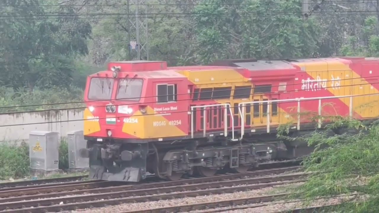 Automobile carrier train, specifically using BCACBM wagons WAG12B & WAG9 POWERFUL ELECTRIC ENGINE 🚂 