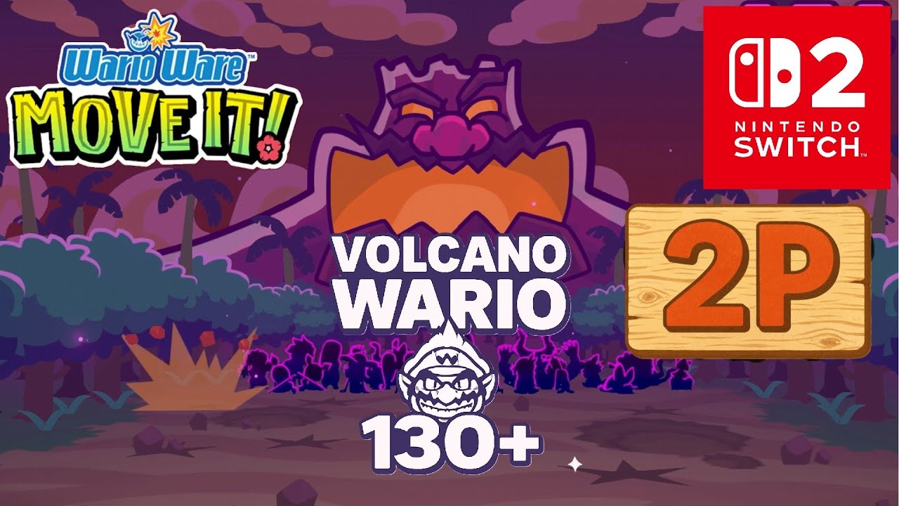 WarioWare: Move It! | 2 игрока, 130+ очков | Volcano Wario (Nintendo Switch 2)