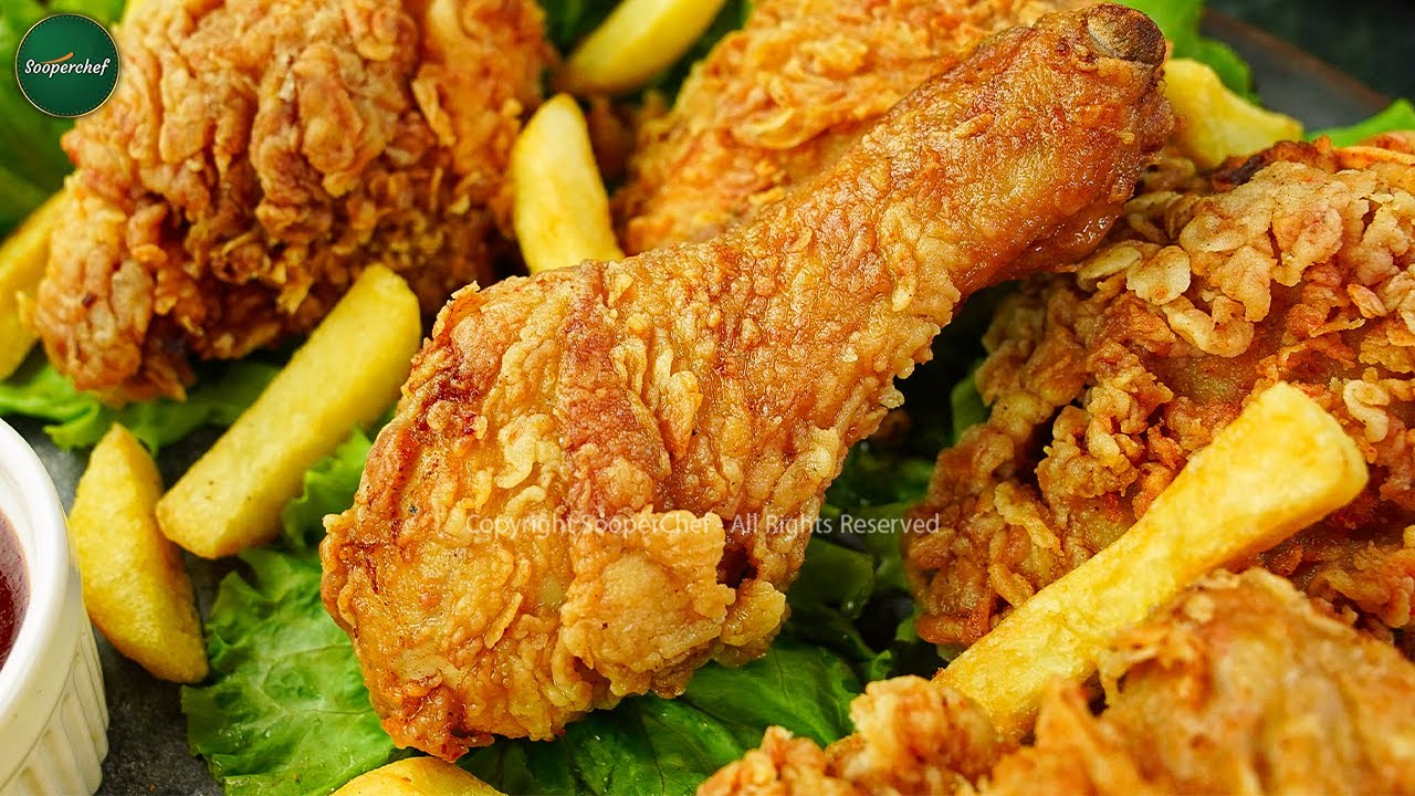 Spicy & Crispy Broast Recipe by SooperChef -  Al Baik Style Broasted Chicken