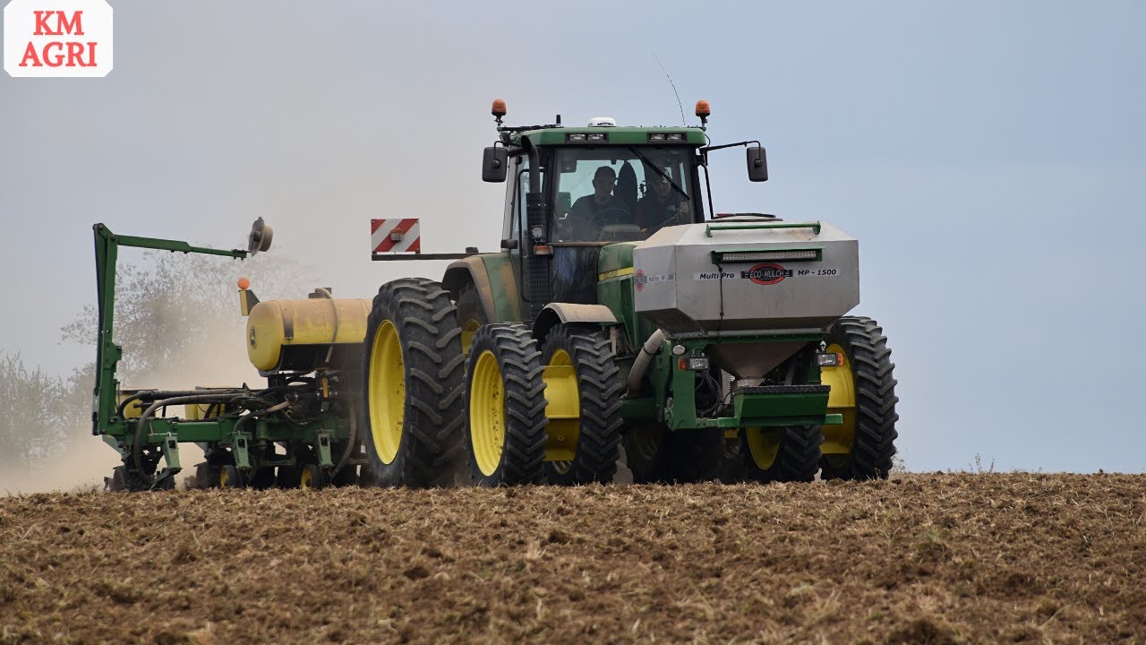 Planting Corn 100% John Deere | 🇺🇸 🇫🇷 | 2021