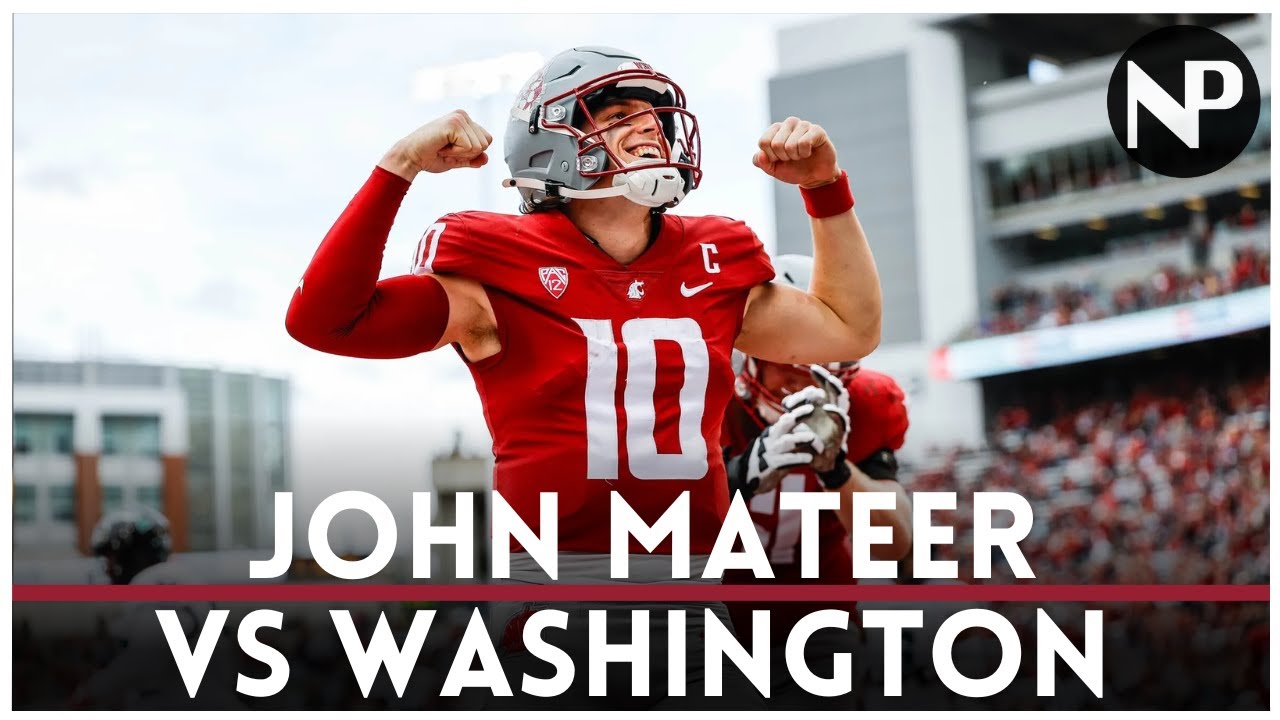 Washington State vs Washington | John Mateer NFL Draft Film
